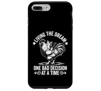 Living The Dream One Bad Decision At a Time - Gatto gattino divertente Custodia per iPhone 7 Plus/8 Plus