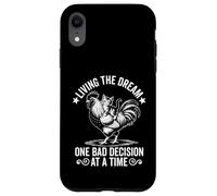 Living The Dream One Bad Decision At a Time - Gatto gattino divertente Custodia per iPhone XR