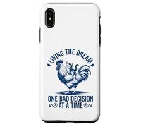Living The Dream One Bad Decision At a Time - Gatto gattino divertente Custodia per iPhone XS Max