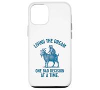 Living the Dream One Bad Decision at a Time Raccoon & Goat Custodia per iPhone 12/12 Pro