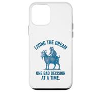 Living the Dream One Bad Decision at a Time Raccoon & Goat Custodia per iPhone 12 mini
