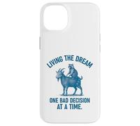 Living the Dream One Bad Decision at a Time Raccoon & Goat Custodia per iPhone 14 Plus
