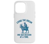 Living the Dream One Bad Decision at a Time Raccoon & Goat Custodia per iPhone 14 Pro Max