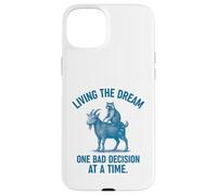 Living the Dream One Bad Decision at a Time Raccoon & Goat Custodia per iPhone 15 Plus
