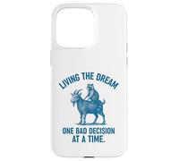Living the Dream One Bad Decision at a Time Raccoon & Goat Custodia per iPhone 15 Pro Max