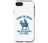 Living the Dream One Bad Decision at a Time Raccoon & Goat Custodia per iPhone SE (2020) / 7 / 8