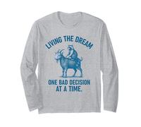 Living the Dream One Bad Decision at a Time Raccoon & Goat Maglia a Manica