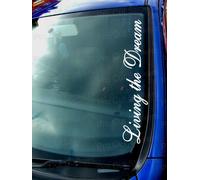 Living The Dream Piccolo Per Grande Parabrezza Paraurti Auto Adesivi Scena Jdm