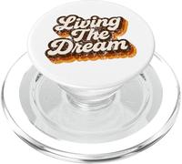 Living The Dream, stampa retrò invecchiata ispiratrice PopSockets PopGrip per MagSafe
