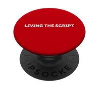 LIVING THE SCRIPT - Drama Student Theatre Acting PopSockets PopGrip Adesivo
