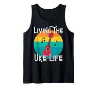 Living The Uke Life - Ukulele Vintage per Amanti della Musica Canotta