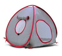 LIVING WORLD Tenda per Animali Domestici, Grigio/Rosso