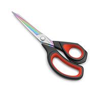 LIVINGO Premium Tailor Scissors Heavy Duty Multi-Purpose rivestimento in titanio forgiato in acciaio inox cucito tessuto pelle Dressmaking Comfort Grip Shears Professional Crafting (24 cm)