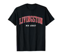 Livingston New Jersey College in Stile Universitario Maglietta