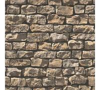 Livingwalls 955741 95574-1 - Pannello autoadesivo 3D effetto pietra naturale, 2,50 m x 0,52 m, colore: Beige/Marrone/Nero