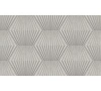 Livingwalls A.S. Création 382043 - Carta da parati 3D, in tessuto non tessuto, motivo geometrico, per cucina, 10,05 x 0,53 m, colore: Grigio chiaro