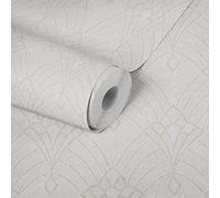 Livingwalls Art Déco 380943 - Carta da parati Mata Hari, in tessuto non tessuto, colore: beige/crema/giallo leggermente lucido