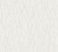 Livingwalls Carta da parati bianca, design 395631 con struttura e glitter - Carta da parati in tessuto non tessuto di alta qualità con effetto metallizzato, 10,05 m x 0,53 m, made in Germany