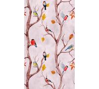 Livingwalls Carta da parati con rami rosa marrone 382301