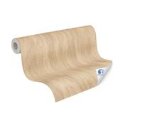 Livingwalls Carta da parati DESIGNDROP - carta da parati non tessuta preincollata effetto legno in marrone, beige - 10,05 m x 0,53 m - Carta da parati effetto legno per la camera da letto - 784901