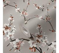 Livingwalls Carta da parati per fiori vintage grigio marrone 385204 in tessuto non tessuto, 10,05 x 0,53 m, Made in Germany