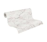 Livingwalls Hot Spots carta da parati in tessuto non tessuto Floral 10,05 m x 0,53 m - crema, rosa, beige, grigio, metallizzato - carta da parati strutturata - 781995