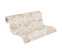 Livingwalls Hot Spots carta da parati in tessuto non tessuto grafica 10,05 m x 0,53 m - crema, beige, marrone, metallizzato - carta da parati floreale - 781982