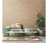 Livingwalls Travel Styles - Carta da parati in tessuto non tessuto, con effetto squame in beige e marrone, per diversi ambienti, 10,05 m x 0,53 m