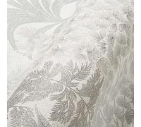 Livingwalls Travel Styles - Carta da parati in tessuto non tessuto, motivo: fiori selvatici in bianco e grigio, per diversi ambienti, 10,05 m x 0,53 m