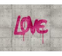 Livingwalls WTD 382651 - Carta da parati in tessuto non tessuto, motivo Love effetto cemento, 3,71 x 2,80 m, made in Germany