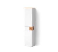 Livinity Armadio per il bagno Tanaro, Bianco, 40 x 184.2 cm con 2 ante e cassetto