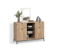 Livinity Cassettiera per camera da letto Aterno Quercia vichinga 120x81.2cm | con 2 cassetti e 2 ante