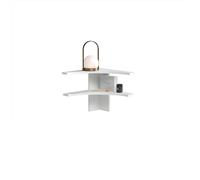 Livinity Libreria angolare da terra Tiberio, Bianco, 43.5 x 37 cm