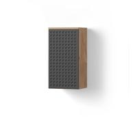 Livinity Mobile bagno Ronco, Antracite puntinato, 30 x 59 cm | 2 scomparti, bagno
