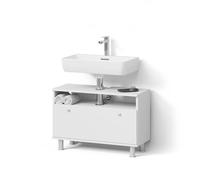 Livinity Mobile sotto lavabo Fucino, Bianco, 80.2 x 54 cm | con cassetto