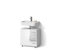 Livinity Mobile sottolavabo per bagno Eisak, Bianco lucido, 60 x 60.8 cm