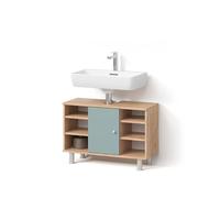 Livinity Mobile sottolavabo per bagno Fucino, Verde, 80 x 54 cm