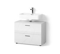 Livinity Mobile sottolavabo per bagno Ronco, Bianco lucido, 80 x 58.6 cm