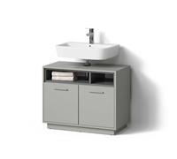 Livinity Mobile sottolavabo per bagno Temo, Grigio, 80 x 64 cm