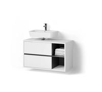 Livinity Mobile sottolavabo per bagno Vomano, Bianco, 100 x 60 cm