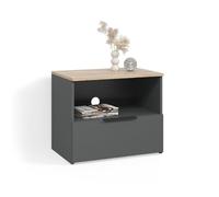 Livinity Mobile tv Piave, Antracite/Sonoma, 60 x 50 cm | con cassetto