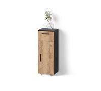 Livinity Mobiletto bagno Ronco, Quercia dorata/antracite, 30 x 81 cm