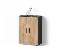 Livinity Mobiletto bagno Ronco, Quercia dorata/antracite, 60 x 81 cm