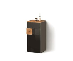 Livinity Mobiletto bagno Tanaro, Antracite, 40 x 84 cm