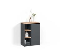 Livinity Mobiletto da bagno Paolina Antracite/Rovere dorato 68x88.2 cm