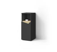 Livinity Mobiletto midi Timavo, Antracite, 30 x 74.5 cm con porta e vano aperto