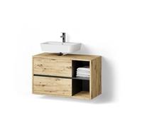 Livinity Mobiletto per lavabo Vomano, Rovere artigianale, 100 x 60 cm