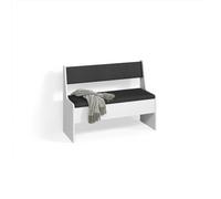 Livinity Panca ad angolo Tiberio, Bianco, 41.5 x 106.6 cm