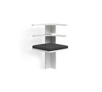 Livinity Panca ad angolo Tiberio, Bianco, 43.5 x 43.5 cm