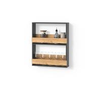 Livinity Portabicchieri da vino Regusa Rovere dorato/antracite 60x72 cm